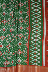 Exquisite Kanchipuram Semi Silk Ikkat Saree & Complementary Blouse Piece
