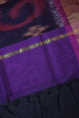Elegant Pochampally Pure Soft Cotton Saree with Matching Blouse
