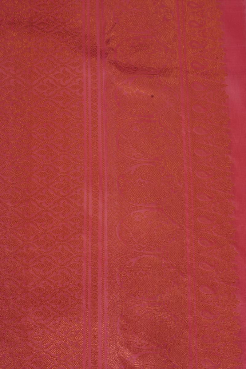 Handcrafted Elegance: Pure Handloom Silk Saree with Unique Border