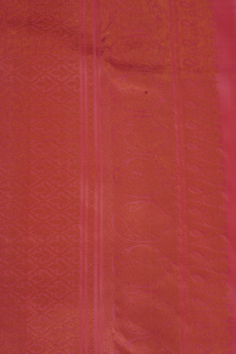 Handcrafted Elegance: Pure Handloom Silk Saree with Unique Border