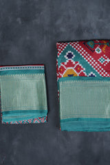 Elegant Kanchipuram Semi-Silk Saree with Complementary Blouse Piece