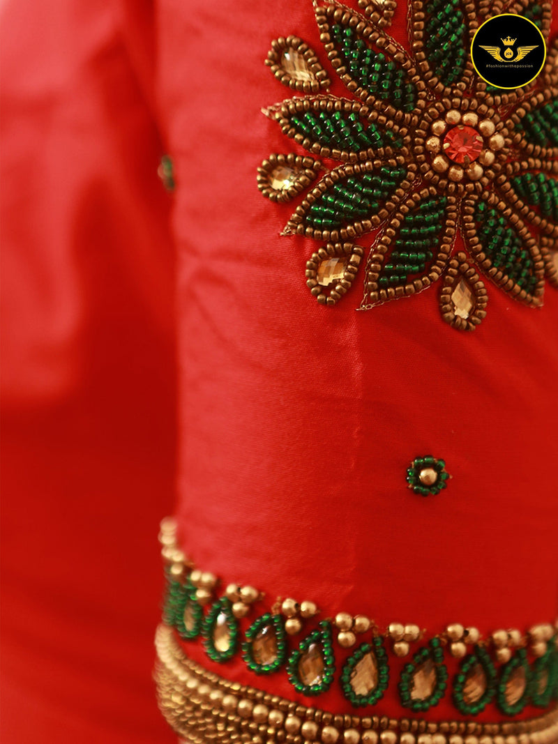 Luxe Handwork Thread & Stone Blouse - Size 38, Shop at JCSFashions