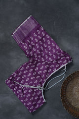 Soft Jute Sarees with Allover Bhandini Prints & Contrast Kaddi Border