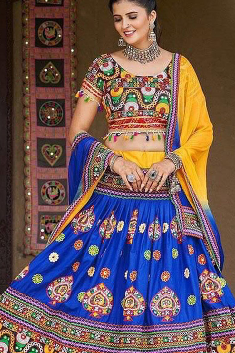 Designer Party Wear Chaniya Choli in Eye catching Blue