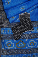 Soft Jute Sarees with Bhandini Prints & Elegant Kaddi Border – Shop Now!