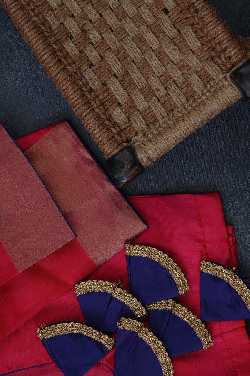Luxurious Handwoven Kanchipuram Bridal Saree - Pure Silk & Rich Pallu