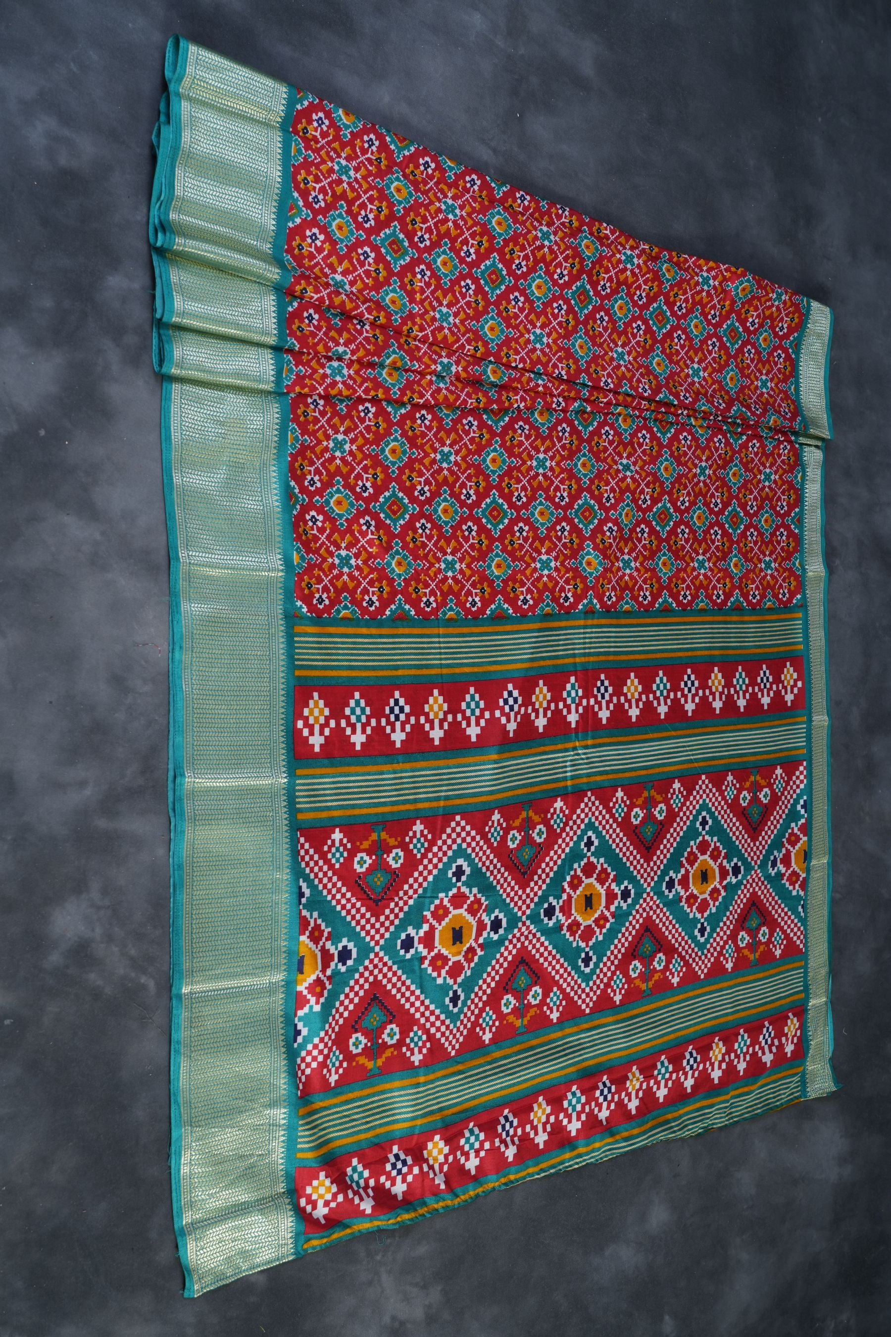 Elegant Kanchipuram Semi-Silk Saree with Ikkat design Saree JCS Fashions