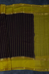 Luxurious Mysore Wrinkle Crepe Silk Saree with Bentex Border