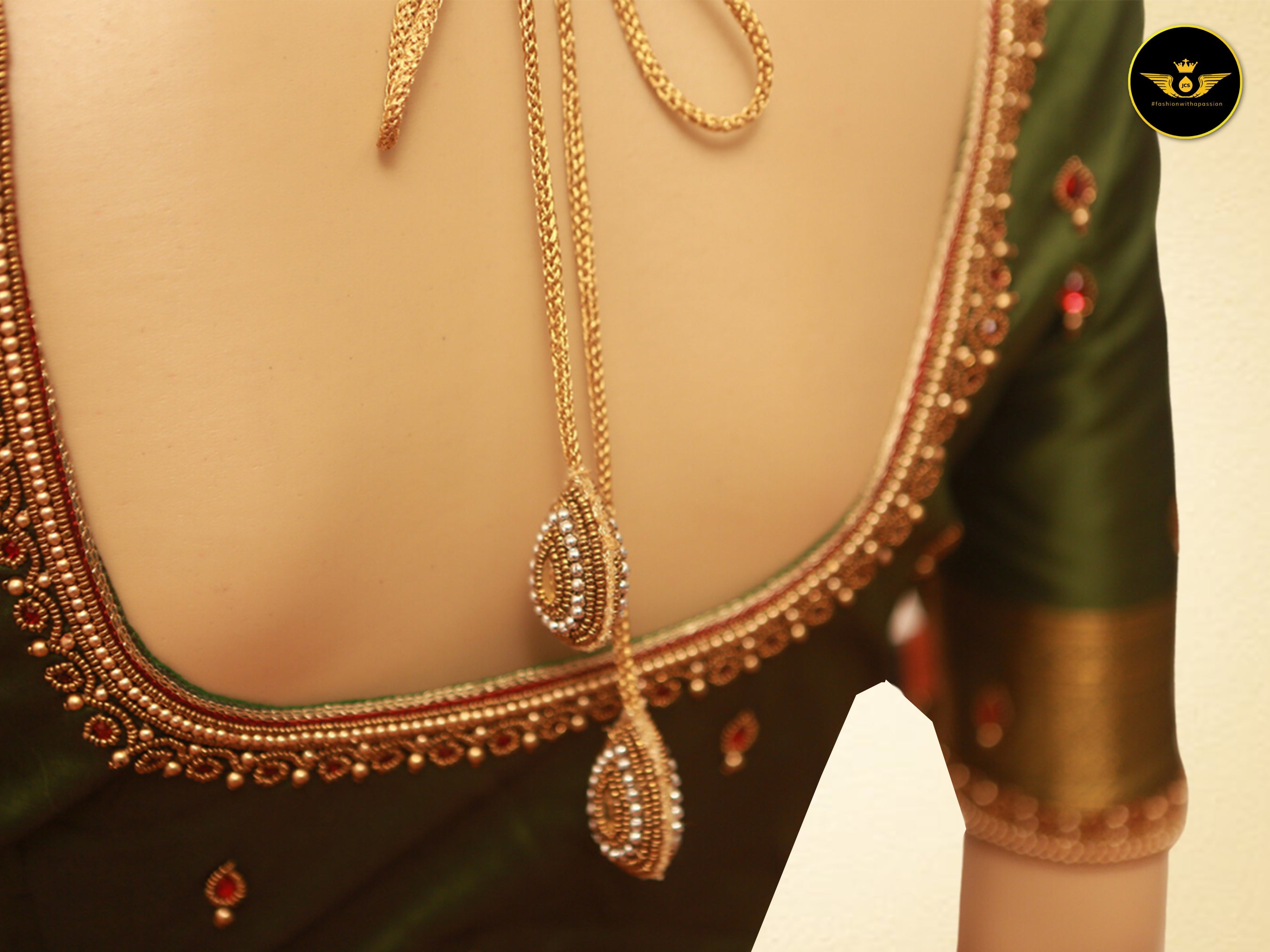 Exquisite Semi Silk Saree with Aari Work Blouse: Elevate Your Style! SAREE JCS Fashions