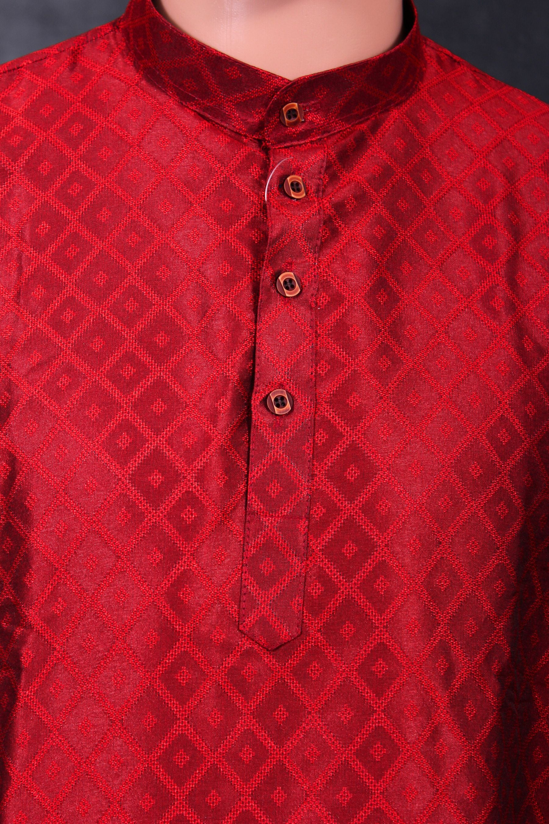 Diamond Pattern Men's Kurta: Classy Comfort & Modern Fit by JCSFashions Men JCS Fashions