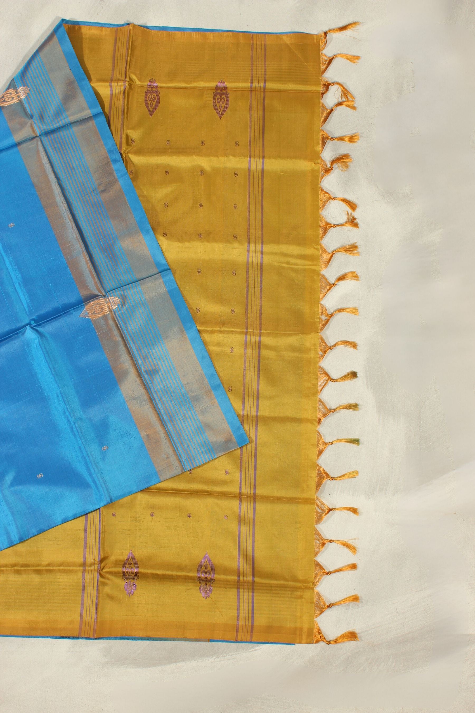 Elegant and Eco-friendly Banana Pith Borderless Saree from JCSFashions Saree JCS Fashions
