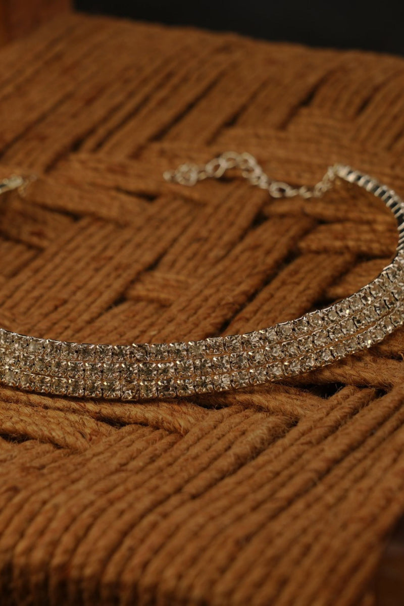 Elegant 3-Layer Shimmering Choker Necklace by JCS Fashion