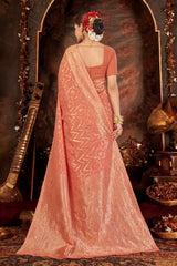Candy Crush Cotton weaving Saree, beautiful design and light weight saree, saree comes with blouse