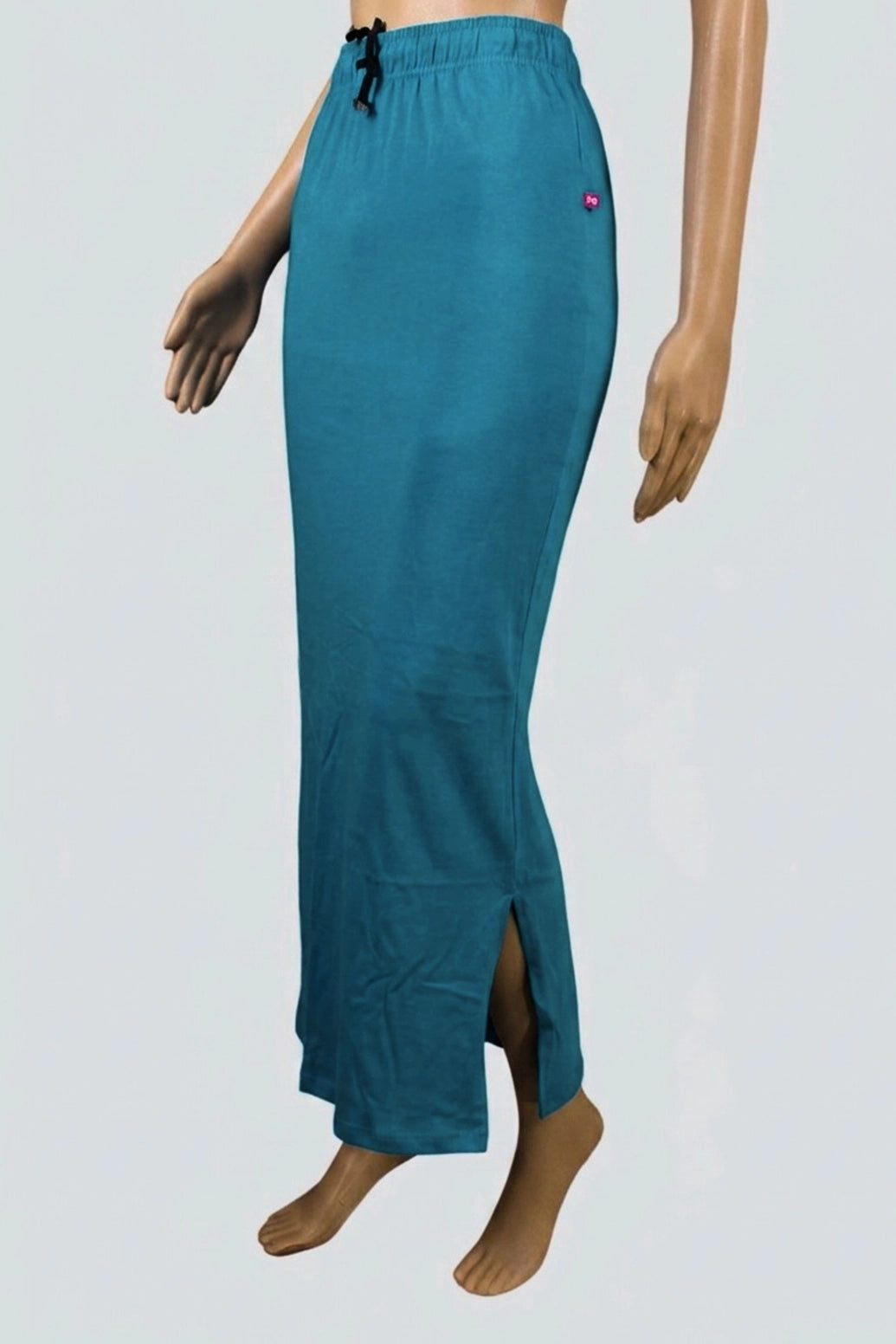 Turquoise Blue 4-Way Lycra Shapewear Inskirt for Women, Stretch Slip Skirt