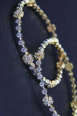 Shop Radiant Stone Bangles in Opulent Gold Polish | JCS Fashions