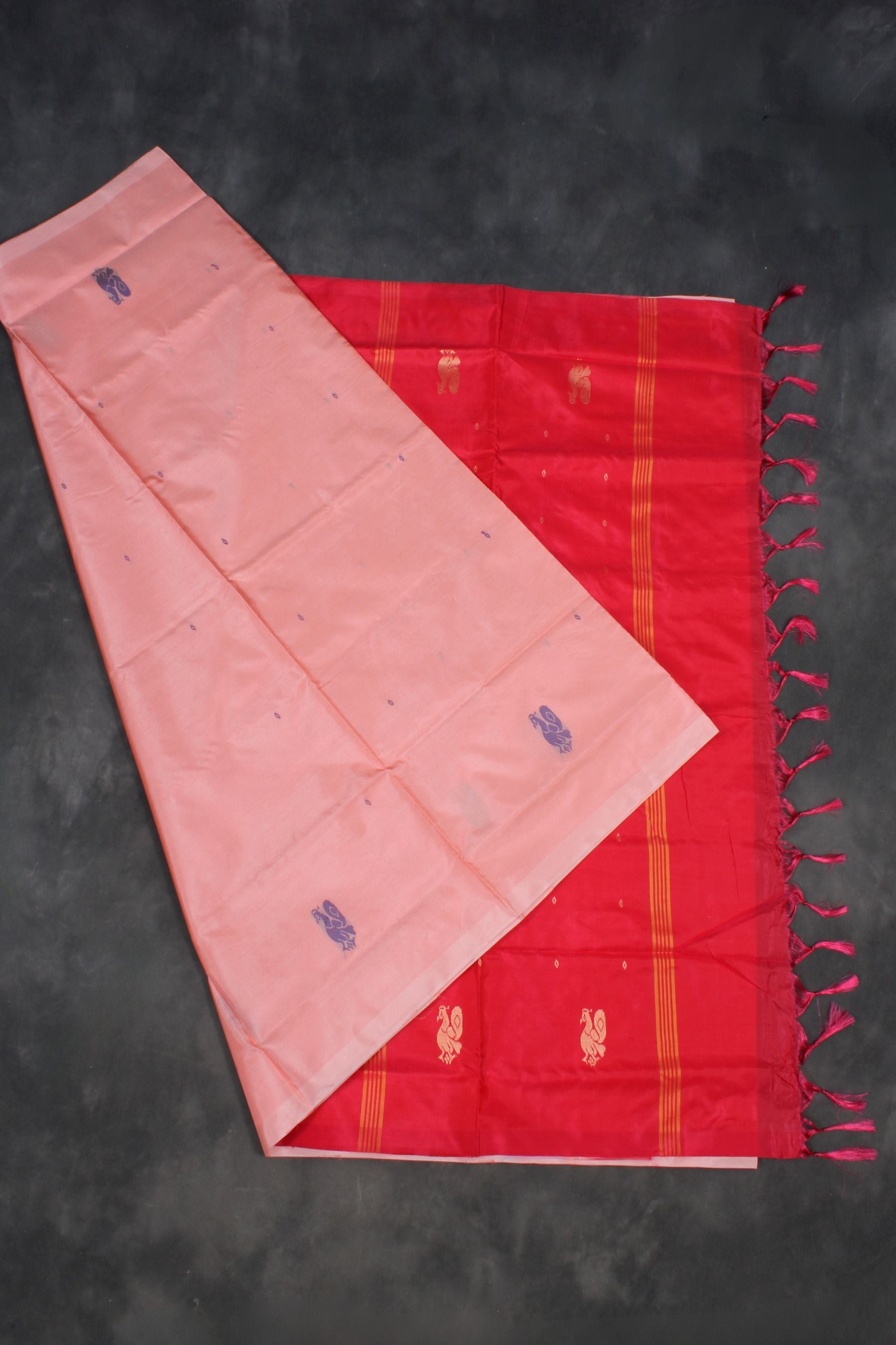Eco-Chic Handwoven Banana Pith Saree - Timeless Style by JCSFashions Saree JCS Fashions