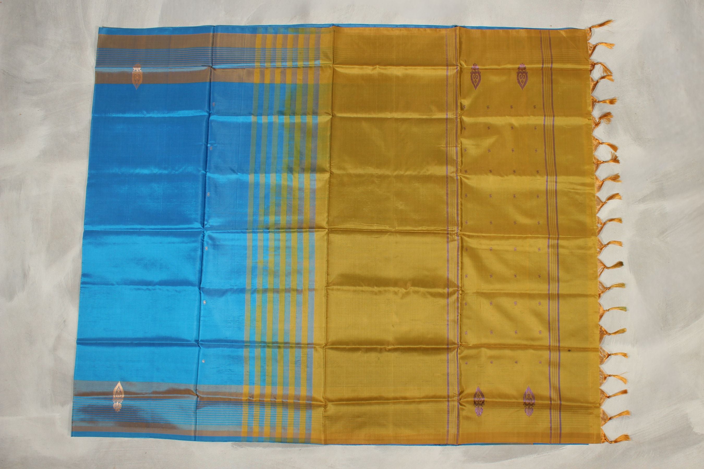 Elegant and Eco-friendly Banana Pith Borderless Saree from JCSFashions Saree JCS Fashions