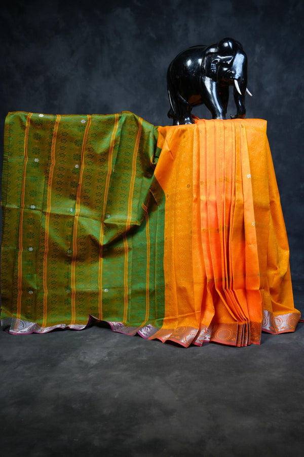 Elegant JCS Fashions Art Silk Saree with 3-Inch Border and Blouse
