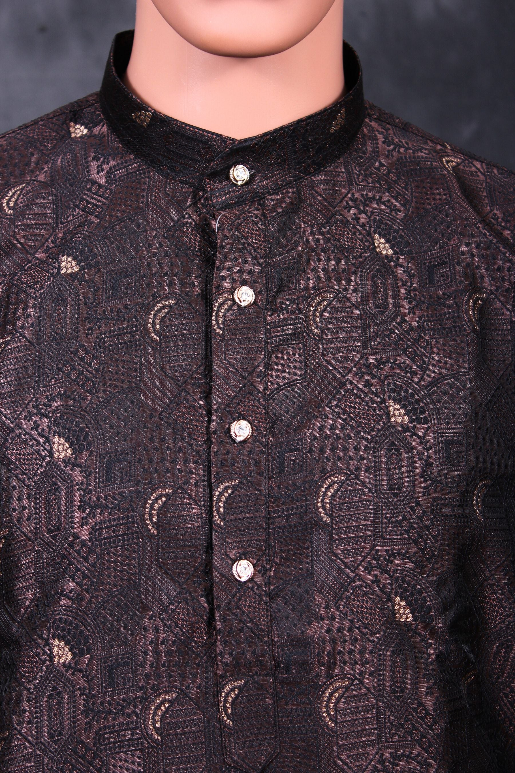 Men's Exquisite Jacquard Kurta - Tradition Meets Style with JCS Fashions Men JCS Fashions
