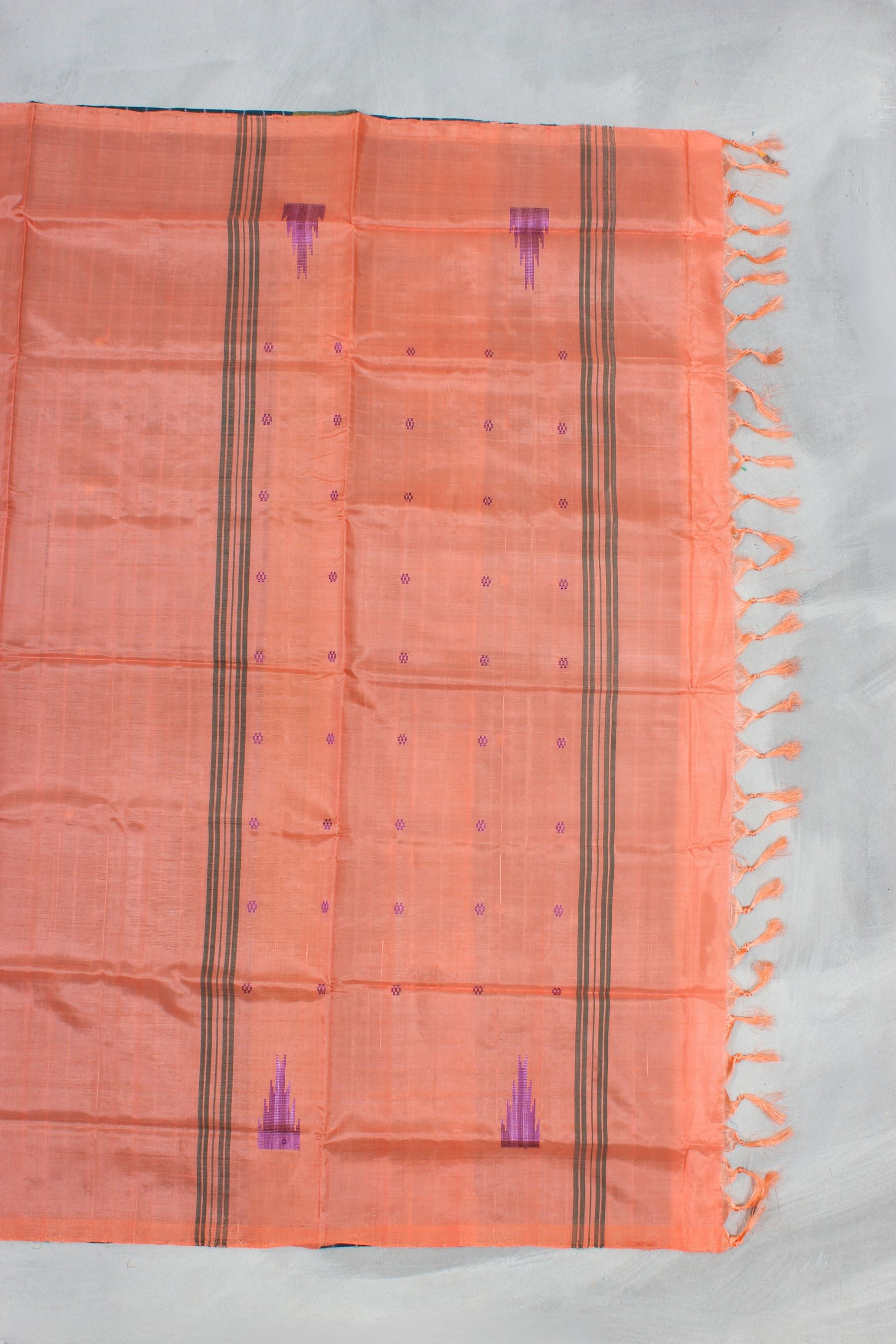 Eco-friendly Banana Pith Saree - Elegant Borderless Design | JCSFashions Saree JCS Fashions