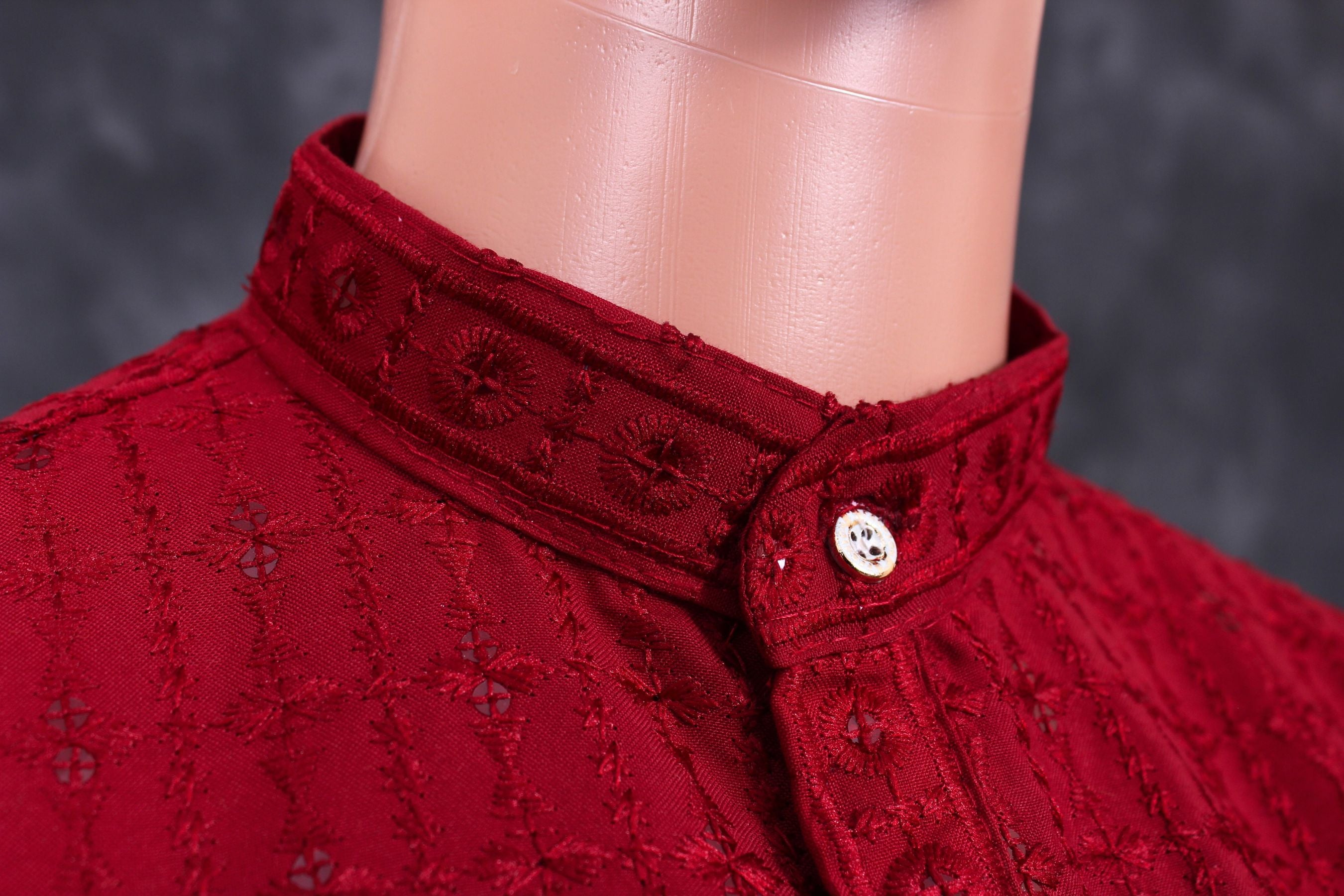 Handcrafted Men's Lakhnavi Kurta with Resham Embroidery - JCS Fashions