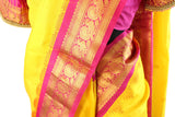 Gadwal Khadi Kuttu Border Allover Buta Pure Silk Saree With Blouse