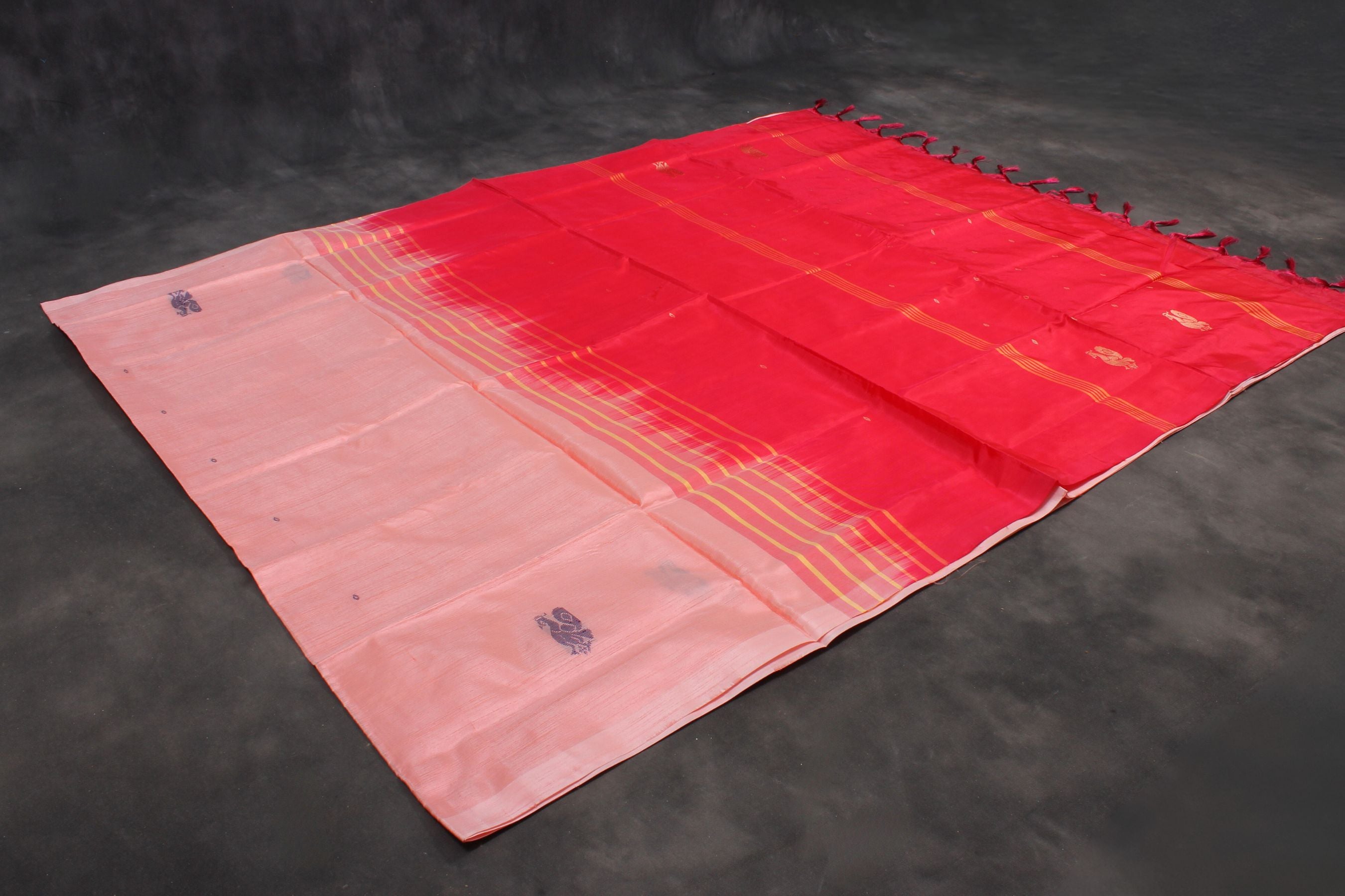 Eco-Chic Handwoven Banana Pith Saree - Timeless Style by JCSFashions Saree JCS Fashions
