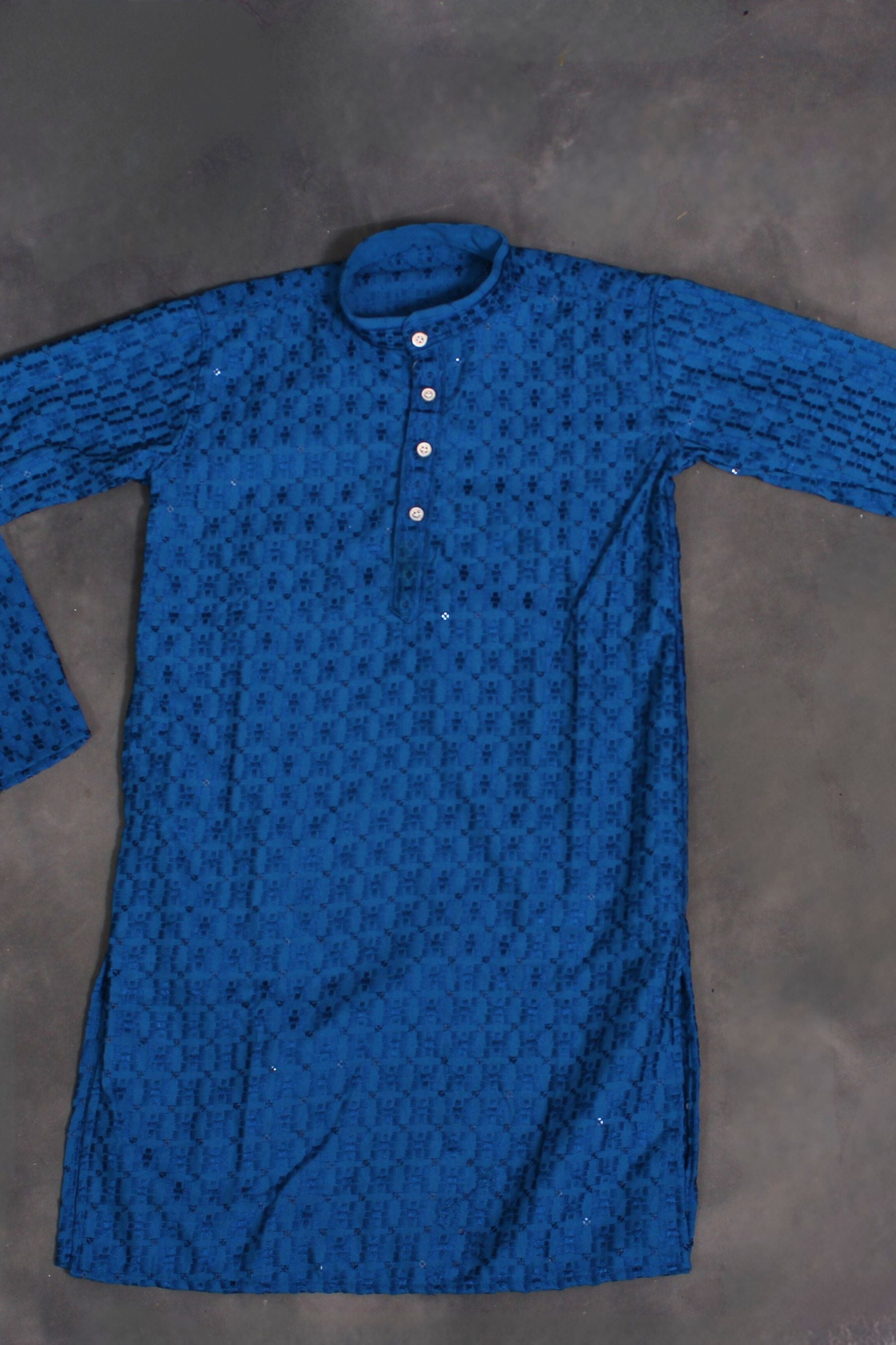 Boys' Elegant Lakhnavi Kurta: Rich Heritage Indian Apparel For Kids