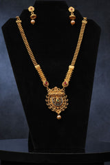 Radiant Elegance: Micro Gold Neck Set with Stunning Earrings - JCSFashions
