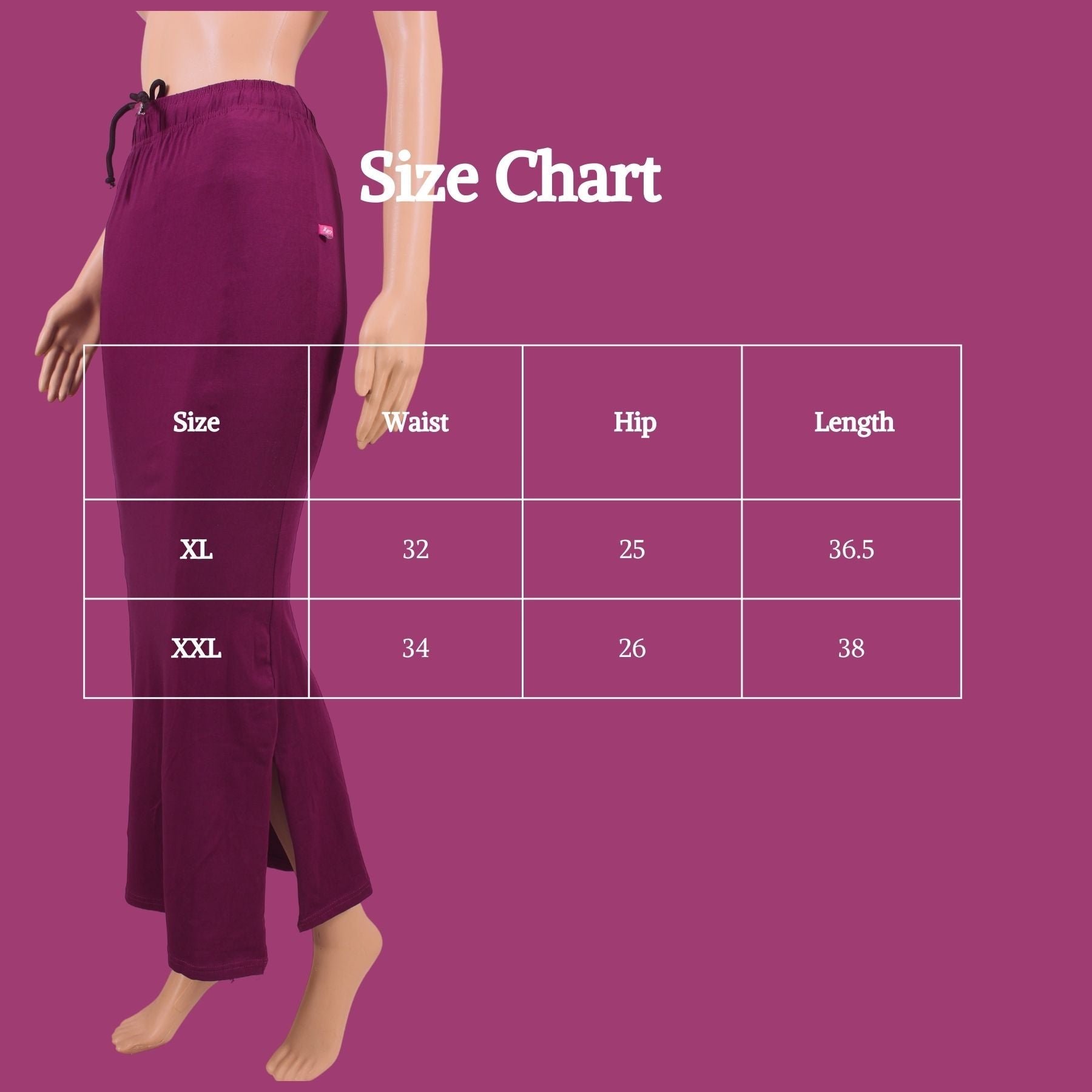 4-Way Stretch Lycra Inskirt Shapewear: Contouring Elegance and Comfort Inskirt JCS Fashions