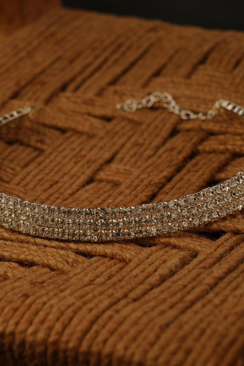 Elegant 3-Layer Shimmering Choker Necklace by JCS Fashion