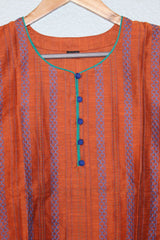 Chic Comfort: Short-Length Cotton Kurti - 29" - Trendy Attached Sleeves