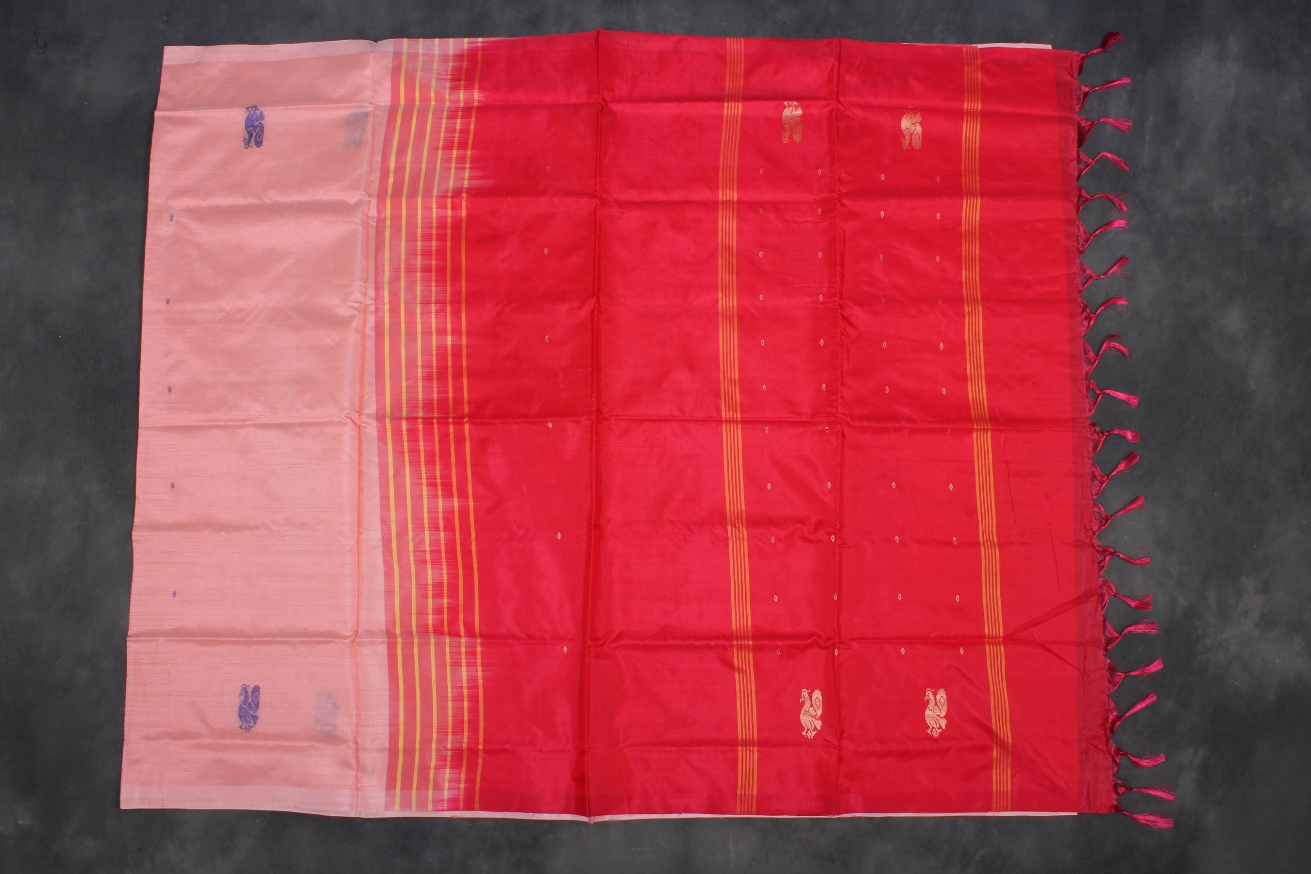 Eco-Chic Handwoven Banana Pith Saree - Timeless Style by JCSFashions Saree JCS Fashions
