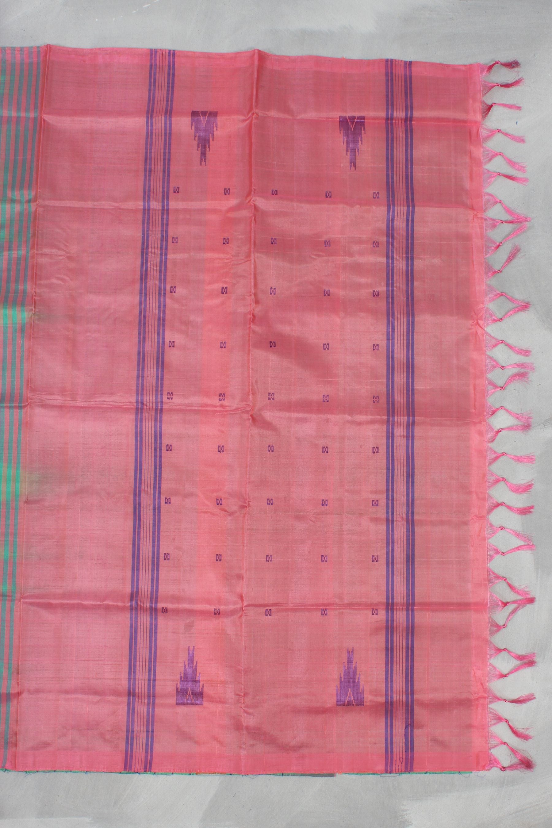 Handwoven Banana Pith Saree - Graceful Sustainable Fashion by JCSFashions Saree JCS Fashions