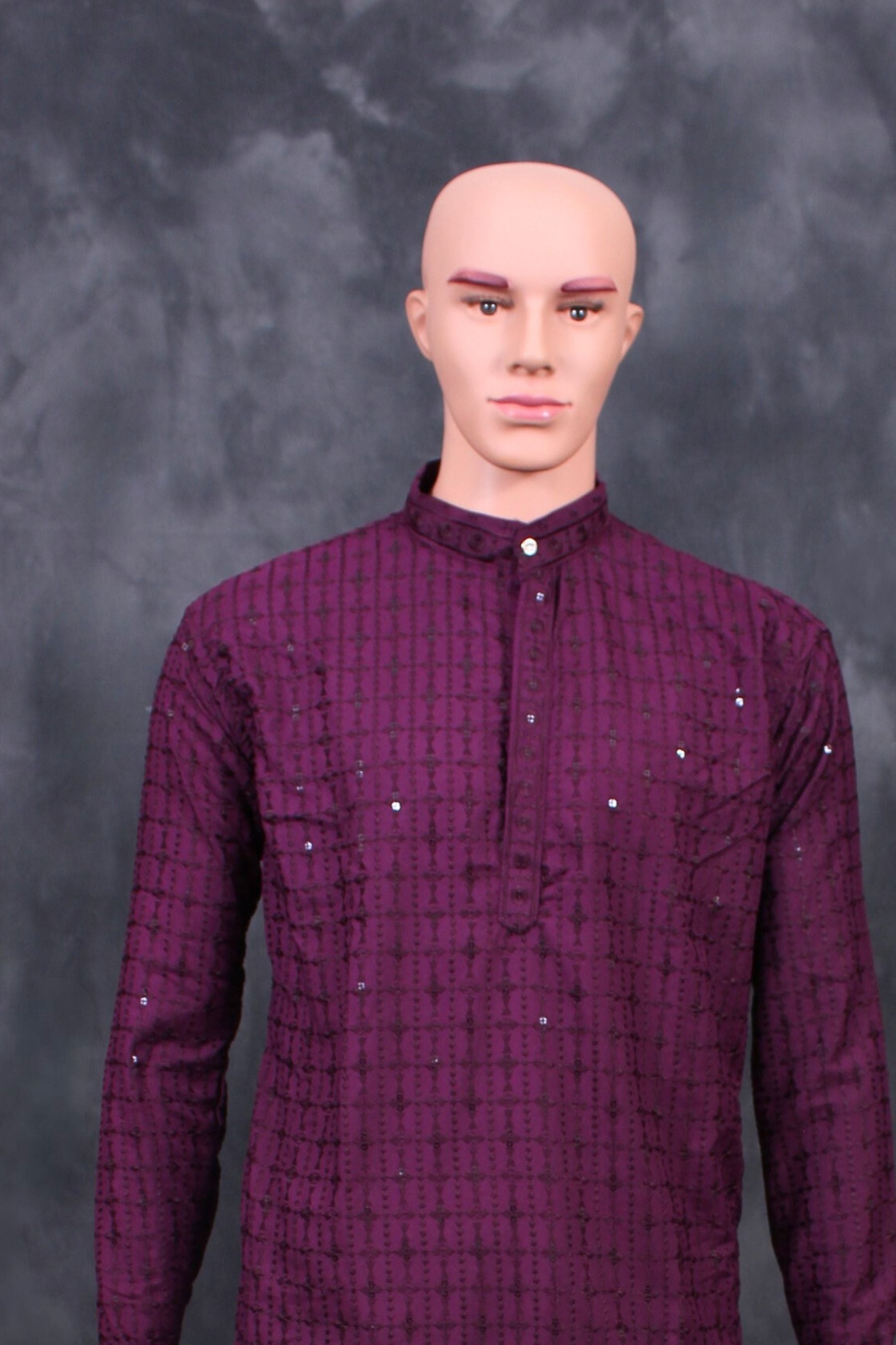 Men's Premium Lakhnavi Kurta with Resham Embroidery