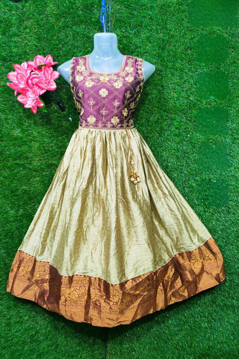 Silk Cotton Frock - Elegance Redefined at JCSFashions