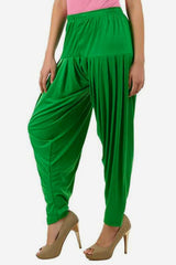 Chic Cotton Patiala Ethnic Wear - Breezy Comfort and Vibrant Colors Patiyala JCS Fashions Green Free size