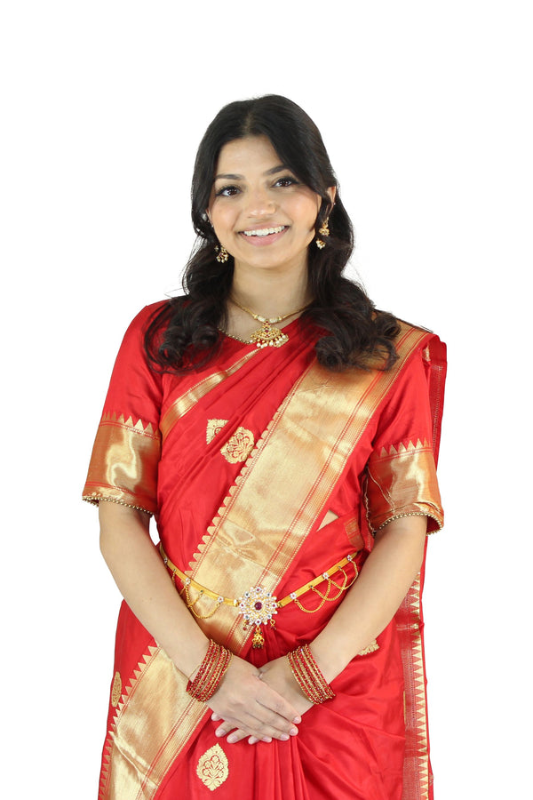Luxurious Pure Banarasi Silk Saree With Blouse Piece