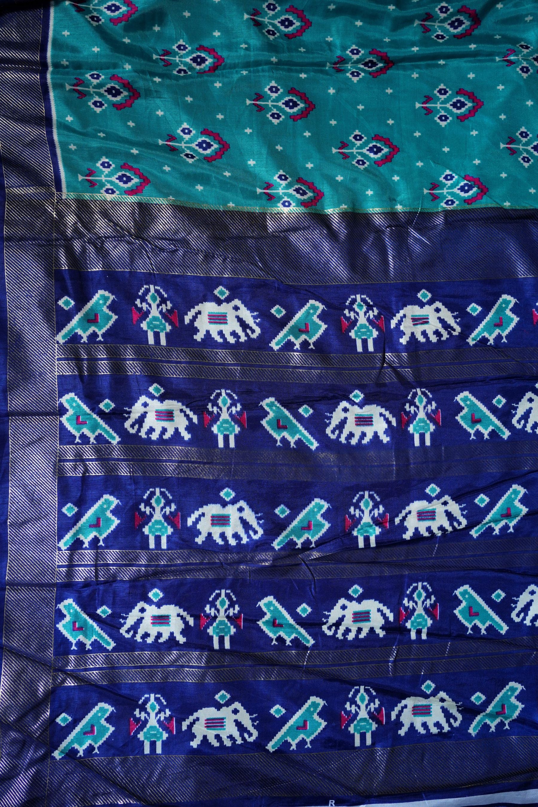 Dola Silk Banita Saree with Mulberry Silk Blouse - Timeless Elegance Saree JCS Fashions