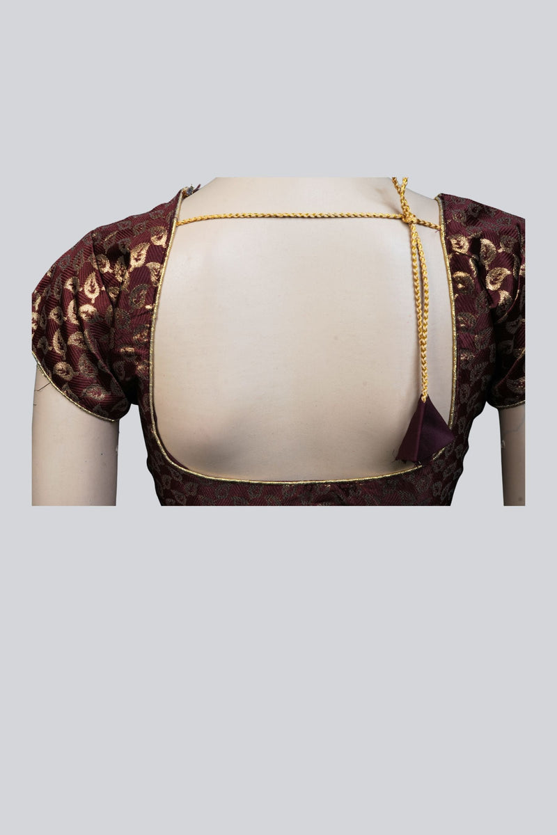 Luxe Brocade Blouse Elegance: Elevate Your Style with JCSFashions