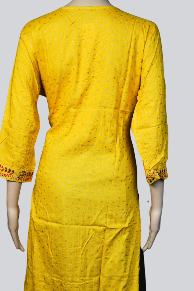 Rayon Kurti with Intricate Embroidery and Sequin Detailing – JCSFashions