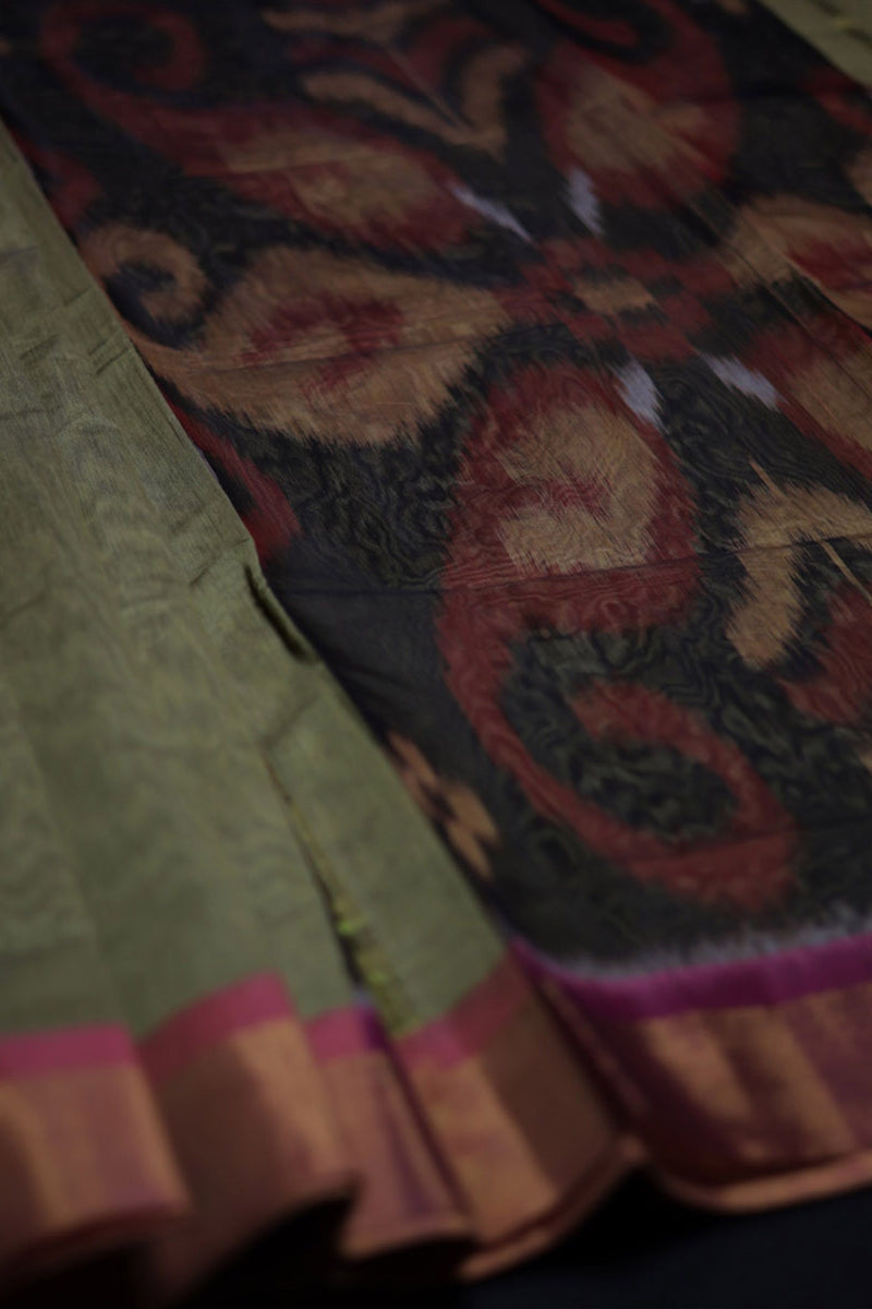 Elegant Pochampally Patterned Pure Soft Cotton Saree by JCS Fashions