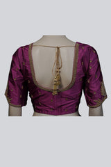 Exquisite Bridal Blouse with Heavy Maggam Work and Fancy Tassels