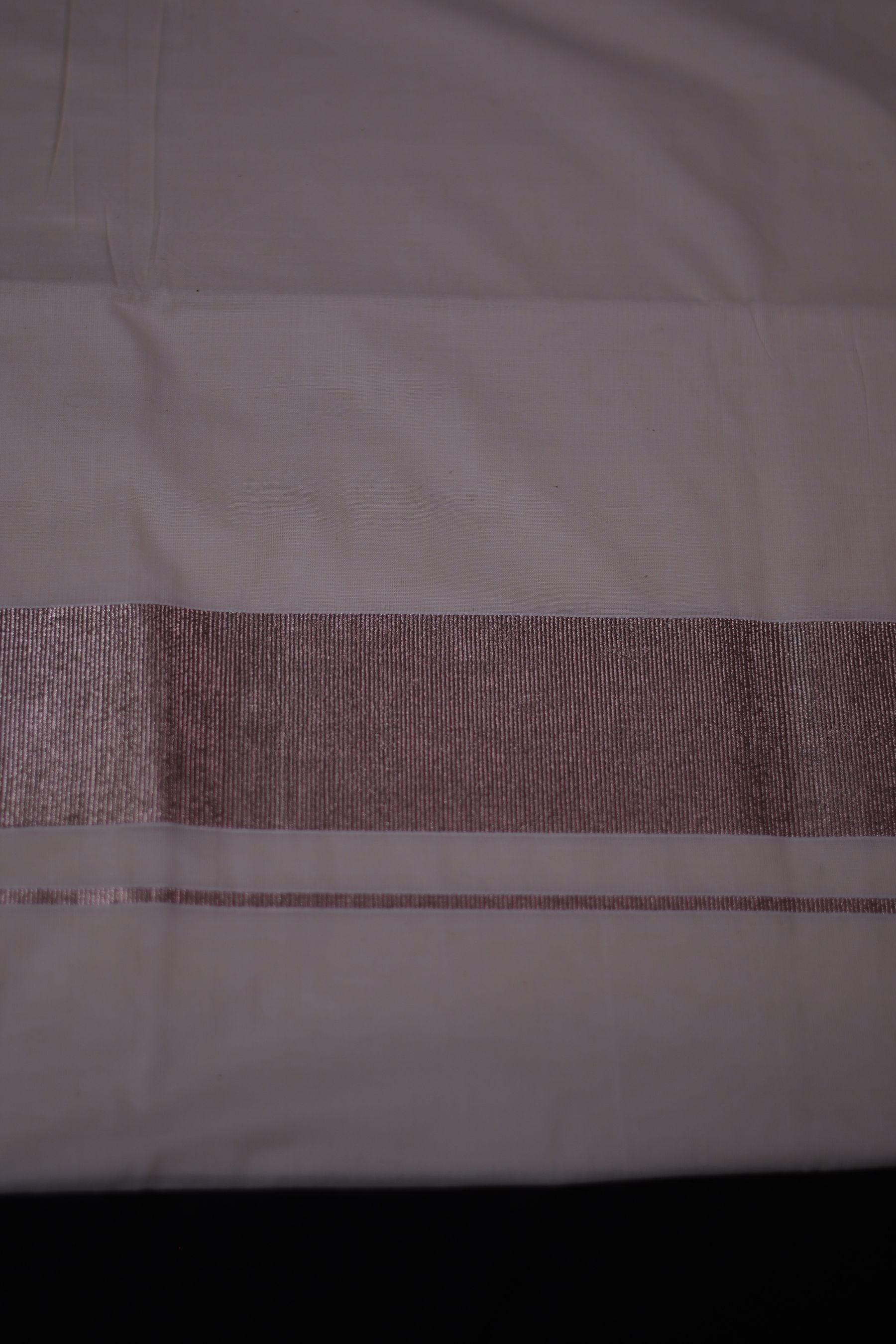 Authentic Kerala Cotton Saree with Silver Zari Border- Traditional Elegance Saree JCS Fashions