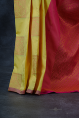 Light, Flowy & Luxurious Soft Silk Saree with Contrast Blouse