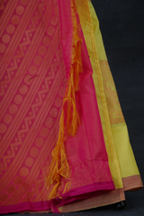 Light, Flowy & Luxurious Soft Silk Saree with Contrast Blouse