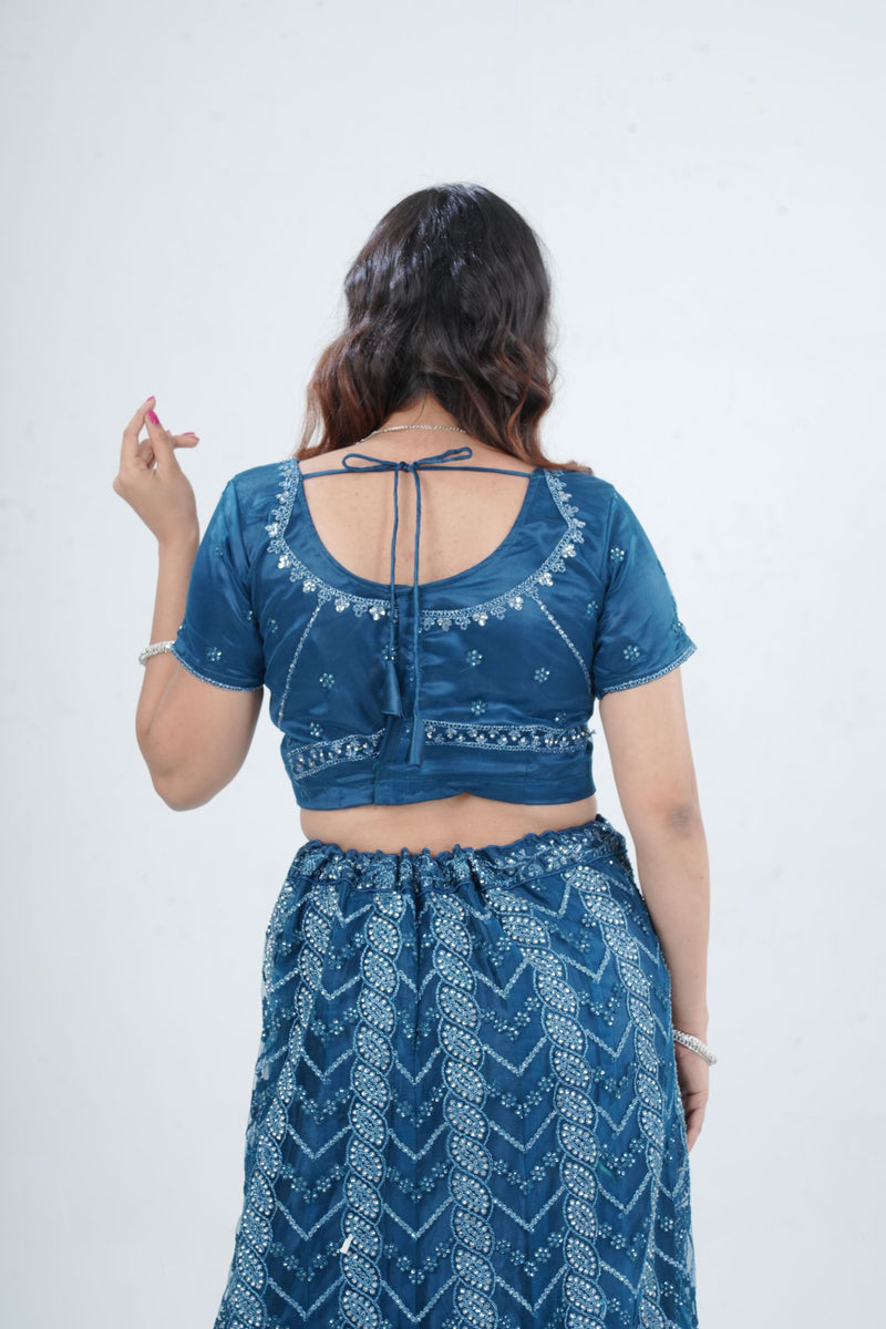 Enchantress Designer Soft Net Lehenga Set with Elegant Embroidery