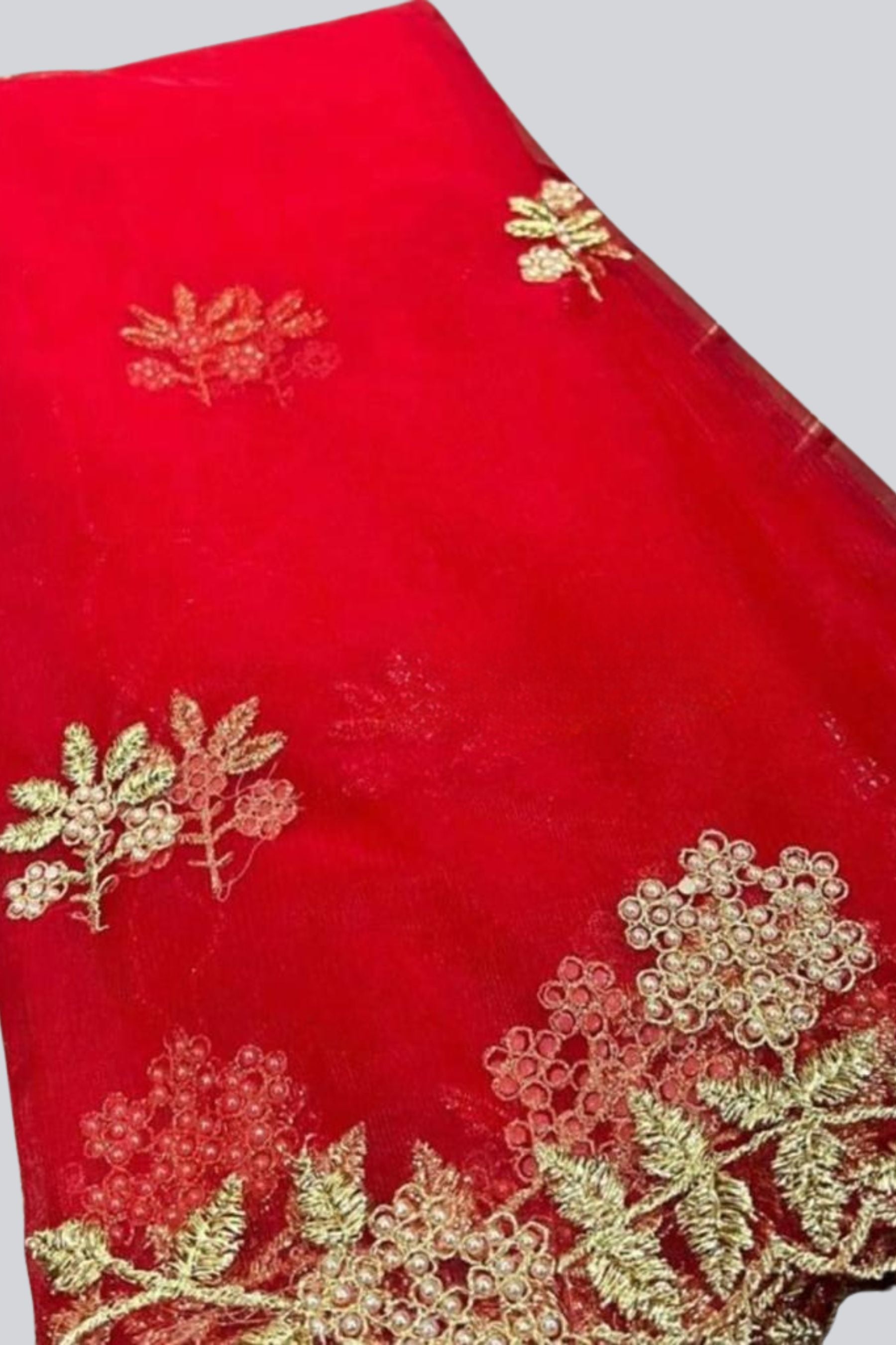 Luxurious Beadwork Cutwork Net Dupatta - Ethnic Elegance by JCSFashions Dupatta JCS Fashions