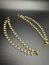 Gold-Plated Pearl Ear Chain for Women - 6 Inch Jewelry JCS Fashions