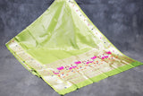 Paithani Tissue Fabric Saree, Full body weaving zari work, saree comes with blouse